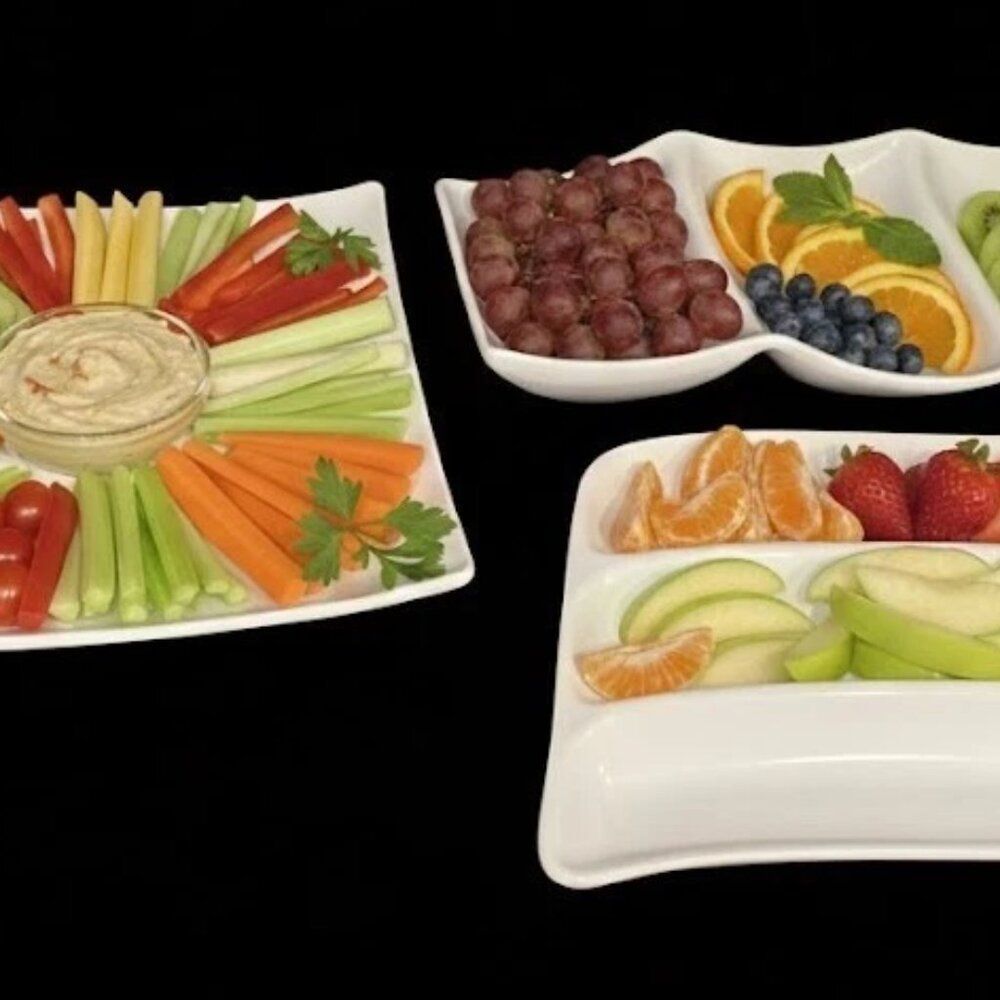 Serving Platters LOT of 3 pieces